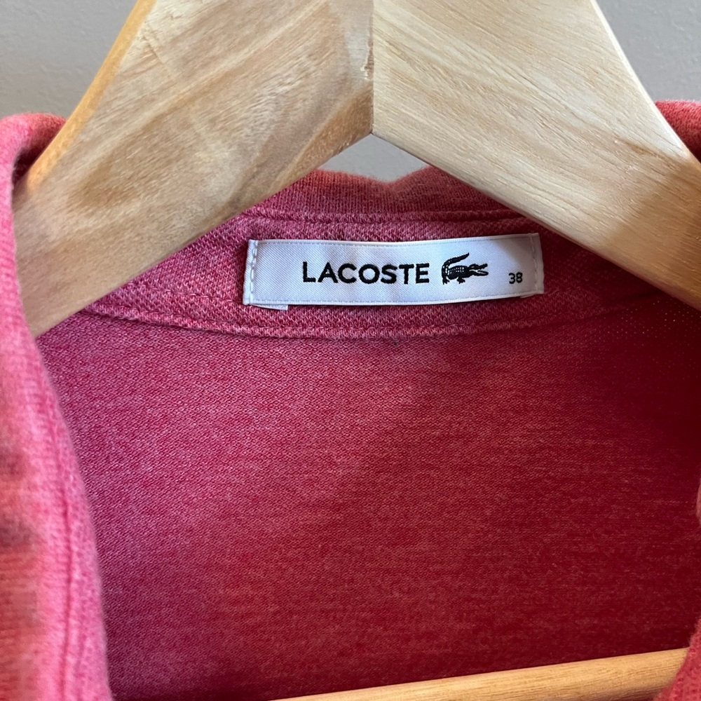 Lacoste Ladies Polo Shirt - size 38 Small, Stretch fabric, 1/2 sleeves